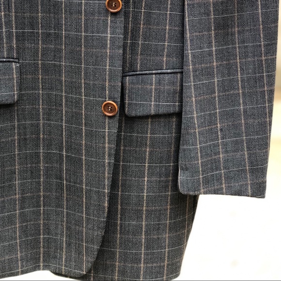 NW Hugo Boss 🇺🇸 Made Plaid Sport Coat, Sz 46L - Picture 12 of 13